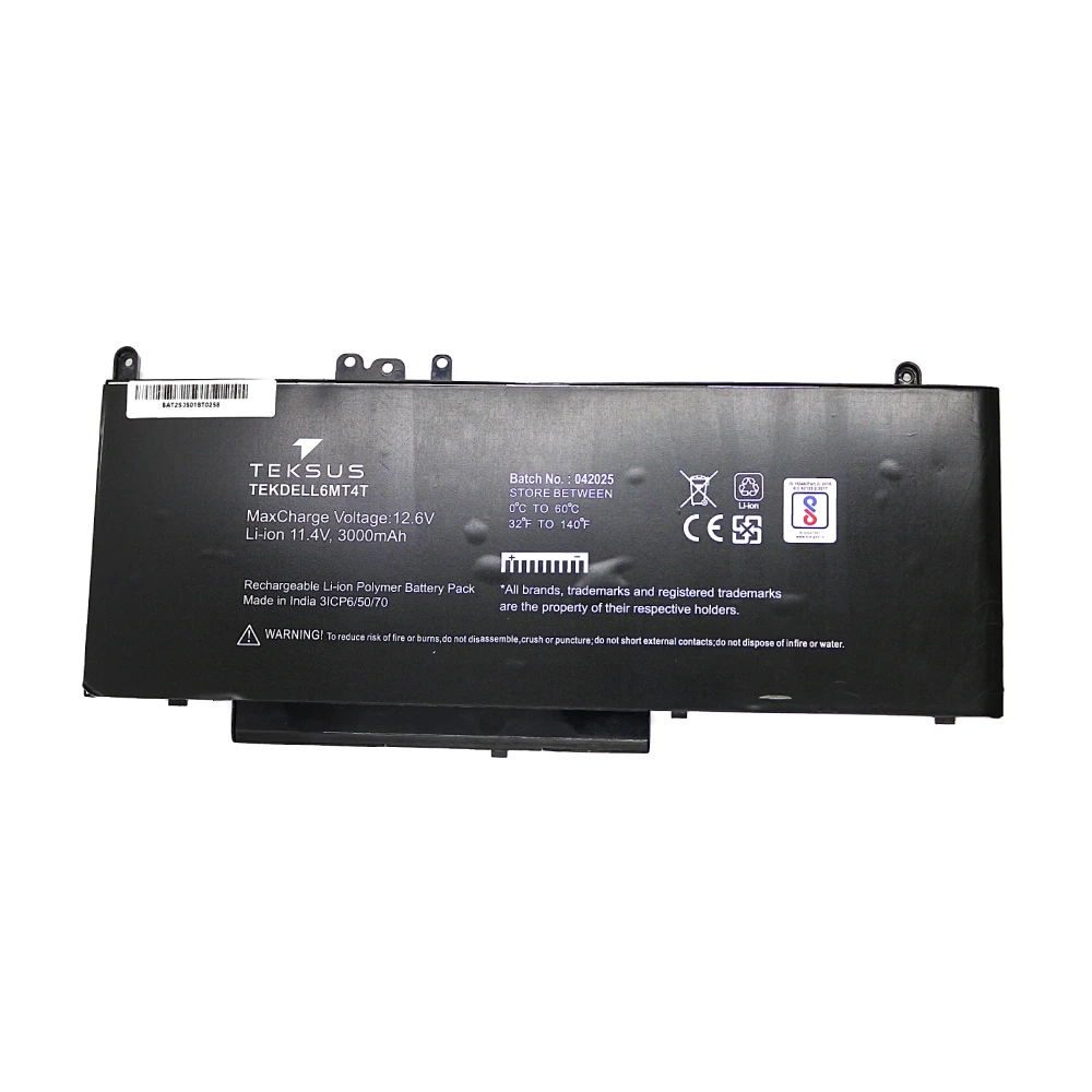 Teksus Laptop Battery Compatible For Dell E5450 | 6MT4T view 2